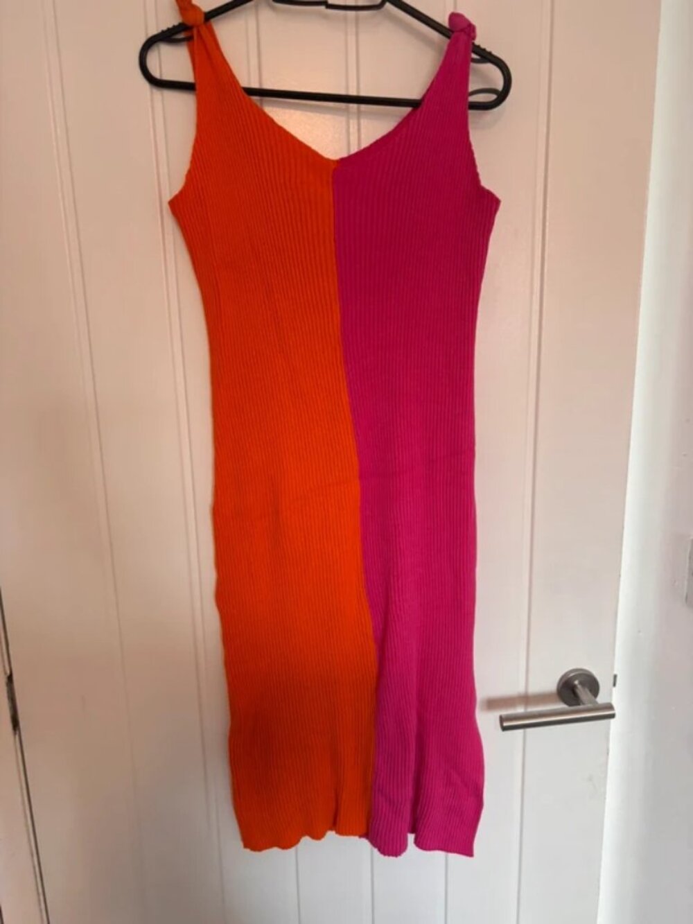 Pink and orange pool cover up dress - SHEIN 1XL